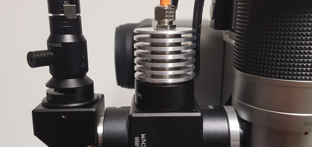 Beamsplitter angebaut